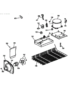 Unit Parts parts for Kenmore Refrigerator 363.9636211 (3639636211, 363 9636211) from AppliancePartsPros.com