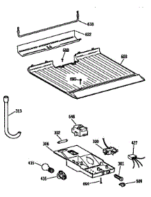 Freezer Floor & Control Parts parts for Kenmore Refrigerator 363.9636216 (3639636216, 363 9636216) from AppliancePartsPros.com