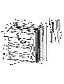Fresh Food Door parts for Kenmore Refrigerator 363.9636266 (3639636266, 363 9636266) from AppliancePartsPros.com