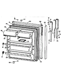 Fresh Food Door parts for Kenmore Refrigerator 363.9636281 (3639636281, 363 9636281) from AppliancePartsPros.com