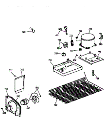 Unit Parts parts for Kenmore Refrigerator 363.9636287 (3639636287, 363 9636287) from AppliancePartsPros.com