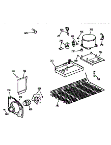 Unit Parts parts for Kenmore Refrigerator 363.9636334 (3639636334, 363 9636334) from AppliancePartsPros.com