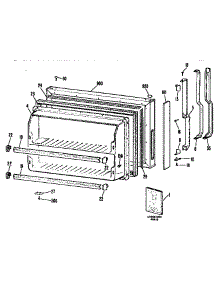 Freezer Door parts for Kenmore Refrigerator 363.9636337 (3639636337, 363 9636337) from AppliancePartsPros.com