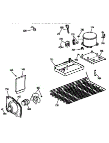Unit Parts parts for Kenmore Refrigerator 363.9636337 (3639636337, 363 9636337) from AppliancePartsPros.com