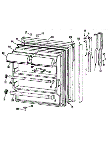 Fresh Food Door parts for Kenmore Refrigerator 363.9636377 (3639636377, 363 9636377) from AppliancePartsPros.com