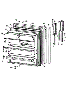 Fresh Food Door parts for Kenmore Refrigerator 363.9636586 (3639636586, 363 9636586) from AppliancePartsPros.com