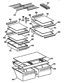 Shelf Parts parts for Kenmore Refrigerator 363.9646580 (3639646580, 363 9646580) from AppliancePartsPros.com