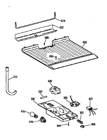 Freezer Floor And Control Parts parts for Kenmore Refrigerator 363.9646580 (3639646580, 363 9646580) from AppliancePartsPros.com