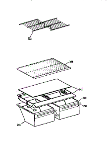 Shelf parts for Kenmore Refrigerator 363.9654316 (3639654316, 363 9654316) from AppliancePartsPros.com