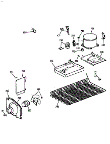 Unit parts for Kenmore Refrigerator 363.9654686 (3639654686, 363 9654686) from AppliancePartsPros.com