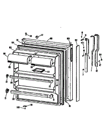 Fresh Food Door parts for Kenmore Refrigerator 363.9674215 (3639674215, 363 9674215) from AppliancePartsPros.com