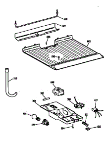 Freezer Floor And Control Parts parts for Kenmore Refrigerator 363.9674215 (3639674215, 363 9674215) from AppliancePartsPros.com