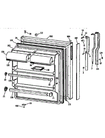 Fresh Food Door parts for Kenmore Refrigerator 363.9674288 (3639674288, 363 9674288) from AppliancePartsPros.com