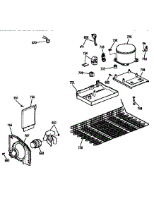 Unit Parts parts for Kenmore Refrigerator 363.9674288 (3639674288, 363 9674288) from AppliancePartsPros.com