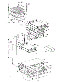 Shelf parts for Kenmore Refrigerator 363.9702801 (3639702801, 363 9702801) from AppliancePartsPros.com