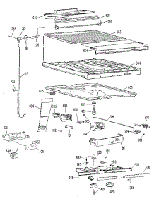 Compartment Separator parts for Kenmore Refrigerator 363.9702881 (3639702881, 363 9702881) from AppliancePartsPros.com