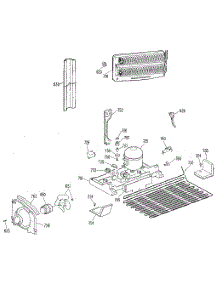 Unit parts for Kenmore Refrigerator 363.9702881 (3639702881, 363 9702881) from AppliancePartsPros.com