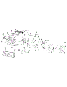 Icemaker parts for Kenmore Refrigerator 363.9702881 (3639702881, 363 9702881) from AppliancePartsPros.com