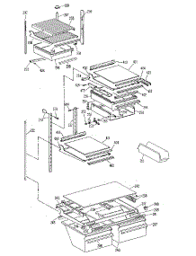 Shelf parts for Kenmore Refrigerator 363.9705791 (3639705791, 363 9705791) from AppliancePartsPros.com