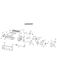 Icemaker parts for Kenmore Refrigerator 363.9712809 (3639712809, 363 9712809) from AppliancePartsPros.com