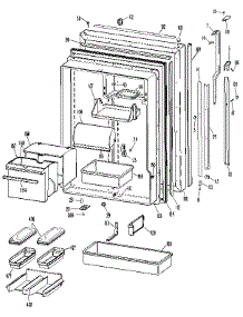 Fresh Food Door parts for Kenmore Refrigerator 363.9715753 (3639715753, 363 9715753) from AppliancePartsPros.com