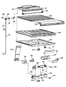 Compartment Separator parts for Kenmore Refrigerator 363.9715781 (3639715781, 363 9715781) from AppliancePartsPros.com
