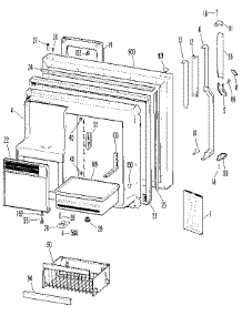Freezer Door parts for Kenmore Refrigerator 363.9715783 (3639715783, 363 9715783) from AppliancePartsPros.com
