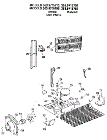 Unit Parts parts for Kenmore Refrigerator 363.9715789 (3639715789, 363 9715789) from AppliancePartsPros.com