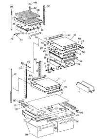 Shelf parts for Kenmore Refrigerator 363.9715911 (3639715911, 363 9715911) from AppliancePartsPros.com