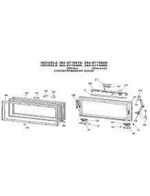 Countermaker Door parts for Kenmore Refrigerator 363.9715919 (3639715919, 363 9715919) from AppliancePartsPros.com