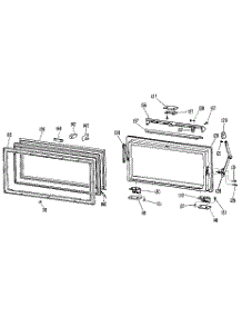 Countermaker Door parts for Kenmore Refrigerator 363.9715921 (3639715921, 363 9715921) from AppliancePartsPros.com