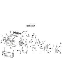 Icemaker parts for Kenmore Refrigerator 363.9715925 (3639715925, 363 9715925) from AppliancePartsPros.com