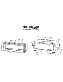 Countermaker Door parts for Kenmore Refrigerator 363.9715929 (3639715929, 363 9715929) from AppliancePartsPros.com
