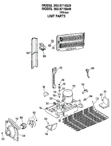 Unit Parts parts for Kenmore Refrigerator 363.9715929 (3639715929, 363 9715929) from AppliancePartsPros.com