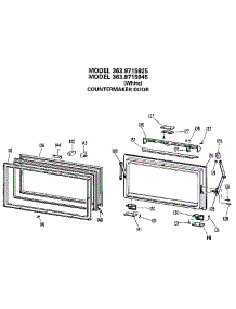 Countermaker Door parts for Kenmore Refrigerator 363.9715945 (3639715945, 363 9715945) from AppliancePartsPros.com