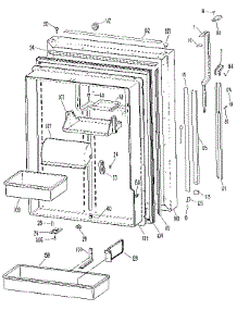 Fresh Food Door parts for Kenmore Refrigerator 363.9719682 (3639719682, 363 9719682) from AppliancePartsPros.com