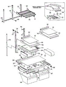 Shelf parts for Kenmore Refrigerator 363.9719682 (3639719682, 363 9719682) from AppliancePartsPros.com