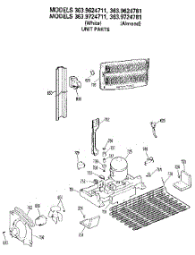 Unit parts for Kenmore Refrigerator 363.9724781 (3639724781, 363 9724781) from AppliancePartsPros.com