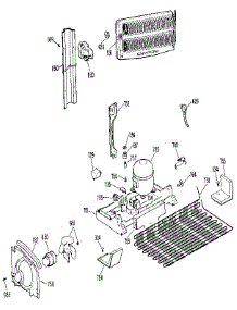 Unit parts for Kenmore Refrigerator 363.9725911 (3639725911, 363 9725911) from AppliancePartsPros.com