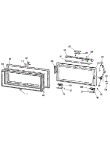 Countermaker Door parts for Kenmore Refrigerator 363.9725933 (3639725933, 363 9725933) from AppliancePartsPros.com