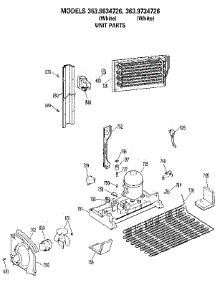 Unit parts for Kenmore Refrigerator 363.9734726 (3639734726, 363 9734726) from AppliancePartsPros.com