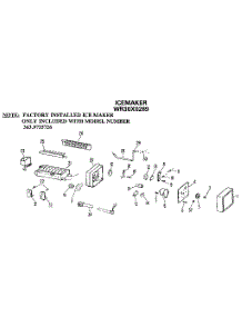 Icemaker parts for Kenmore Refrigerator 363.9735726 (3639735726, 363 9735726) from AppliancePartsPros.com