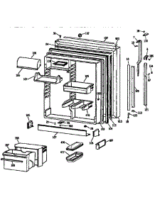 Fresh Food Door parts for Kenmore Refrigerator 363.9735727 (3639735727, 363 9735727) from AppliancePartsPros.com