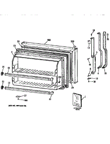 Freezer Door parts for Kenmore Refrigerator 363.9748514 (3639748514, 363 9748514) from AppliancePartsPros.com