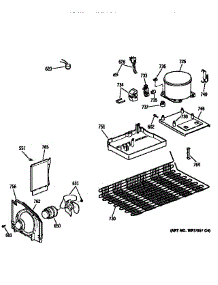 Unit parts for Kenmore Refrigerator 363.9748514 (3639748514, 363 9748514) from AppliancePartsPros.com