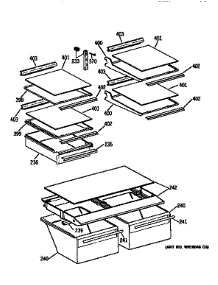Shelf parts for Kenmore Refrigerator 363.9748584 (3639748584, 363 9748584) from AppliancePartsPros.com
