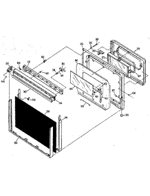Lower Oven Door parts for Kenmore Electric Range 363.9878911KS (3639878911KS, 363 9878911KS) from AppliancePartsPros.com