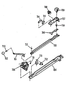 Latch Mechanism parts for Kenmore Electric Range 363.9878911KS (3639878911KS, 363 9878911KS) from AppliancePartsPros.com