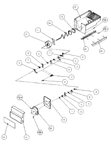 Crushed Ice Bucket parts for Amana Side-By-Side Refrigerator 36518-P1121604W from AppliancePartsPros.com