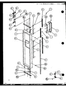 Freezer Door (36791W / P1152601ww) (36798L / P1152602wl) (36795E / P1152603we) parts for Amana Side-By-Side Refrigerator 36518L-P1121604WL from AppliancePartsPros.com